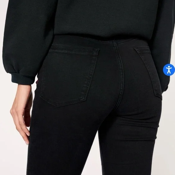 Warp + Weft Women’s DBX Black Pull On Flare Jeans size 00/24/XXS - Picture 5 of 12